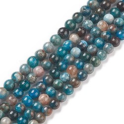 Natural Apatite Beads, Round, 6mm, Hole: 0.8mm, about 560~620pcs/250g(G-E481-05-6mm-01)