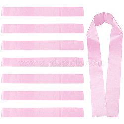 8Pcs Blank Satin Sashs, Shoulder Strap, for DIY Plain Pageant Sash, Party Decoration Accessories, Pearl Pink, 160x95x0.1mm(AJEW-CP0001-69D)