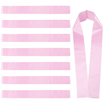 8Pcs Blank Satin Sashs, Shoulder Strap, for DIY Plain Pageant Sash, Party Decoration Accessories, Pearl Pink, 160x95x0.1mm