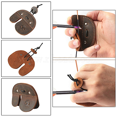 Leather Archery Finger Tab(AJEW-WH0182-27)-5