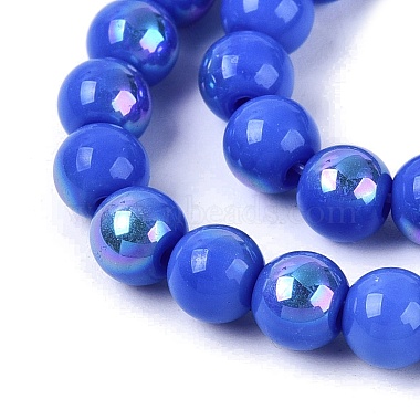 Electroplate Opaque Glass Beads Strands(EGLA-Q132-6MM-01C-15)-3