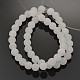 Jade blanc naturel perles rondes brins(G-D662-6mm)-2