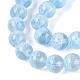 Transparent Half Spray Painted Glass Beads Strands(GLAA-Q110-02A-03)-3