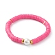 Handmade Polymer Clay Heishi Beads Stretch Bracelets(X-BJEW-JB05759)-2