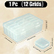 1Pc Rectangle Plastic Craft Organizer Case Sets(CON-DJ0001-47B)-2