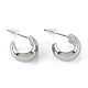 Brass Stud Earrings(ZIRC-P088-05P)-1
