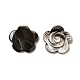 Rose &agrave; l&egrave;vres noir cabochons shell(SSHEL-E553-09)-3