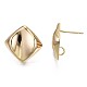 Brass Stud Earring Findings(KK-T056-22G-NF)-2