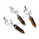Natural & Synthetic Gemstone Double Terminated Pointed Big Pendants(G-J393-CP)-2