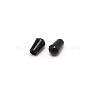 PVC Hook Hanger Tube Cap, Black, 13x8mm, Inner Diameter: 4mm(AJEW-WH0244-28B)