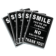 Waterproof PVC Warning Sign Stickers, Rectangle, Word, 25x17.5cm(DIY-WH0237-014)