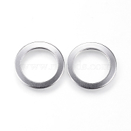 304 Stainless Steel Linking Rings, Stainless Steel Color, 15x1mm(X-STAS-P108-07P)