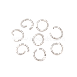 Tarnish Resistant 304 Stainless Steel Jump Rings, Open Jump Rings, Stainless Steel, 21 Gauge, 5x0.7mm, Inner Diameter: 3.6mm(STAS-R049-5x0.7mm)