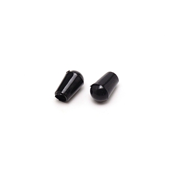 PVC Hook Hanger Tube Cap, Black, 13x8mm, Inner Diameter: 4mm