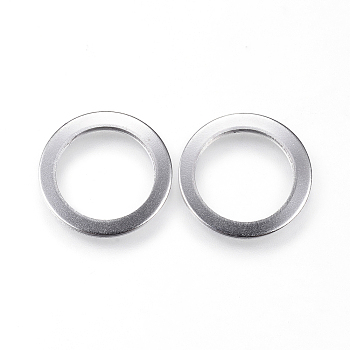 304 Stainless Steel Linking Rings, Stainless Steel Color, 15x1mm