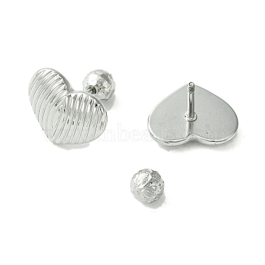 Non-Tarnish 304 Stainless Steel Ear Studs(EJEW-Q801-03P)-2