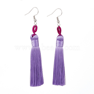 Lilac Polyester Earrings