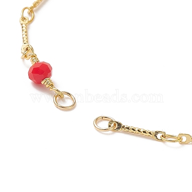Glass Bead Chain Bracelet Making(AJEW-JB01150-09)-2
