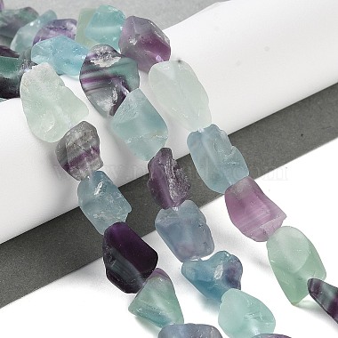 brins naturels bruts de perles de fluorite(G-G116-B01-01)-2