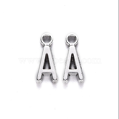 Antique Silver Alphabet Alloy Pendants