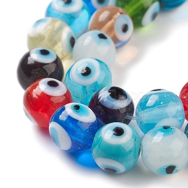 hebras malos hechos a mano de perlas de cristal de murano ojo(LAMP-M015-01)-3