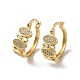 Brass Micro Pave Cubic Zirconia Hoop Earring(EJEW-L271-08KCG-03)-1