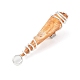 Electroplated Raw Rough Natural Quartz Crystal Copper Wire Wrapped Pendants(PALLOY-JF02413-02)-4
