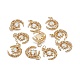 Brass Micro Pave Clear Cubic Zirconia Glass Pendants(X1-ZIRC-C024-06G-03)-2