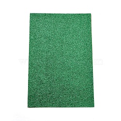 Sparkle PU Leather Fabric, Self-adhesive Fabric, for Shoes Bag Sewing Patchwork DIY Craft Appliques, Green, 30x20x0.1cm(AJEW-WH0149A-16)