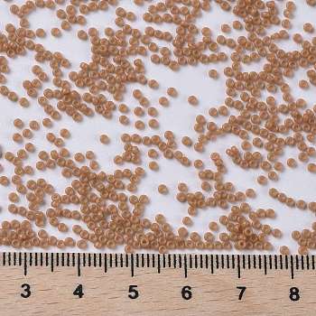 MIYUKI Round Rocailles Beads, Japanese Seed Beads, (RR4457) Duracoat Dyed Opaque Cedar, 15/0, 1.5mm, Hole: 0.7mm, about 5555pcs/bottle, 10g/bottle