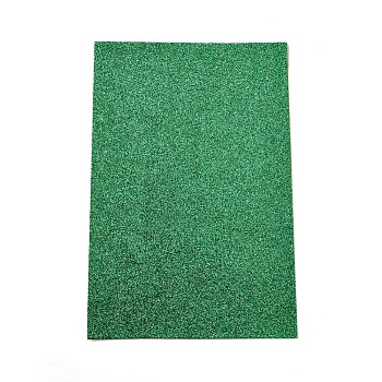 Sparkle PU Leather Fabric, Self-adhesive Fabric, for Shoes Bag Sewing Patchwork DIY Craft Appliques, Green, 30x20x0.1cm