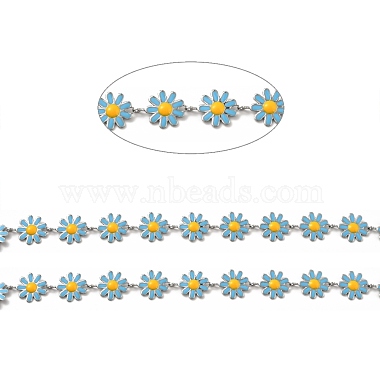 304ステンレス鋼の花のリンクチェーン(CHS-C004-04C-P)-2