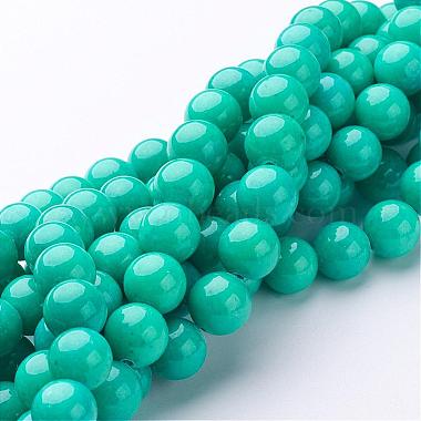 10mm DarkTurquoise Round Mashan Jade Beads