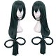 Largas pelucas sintéticas rectas de anime cosplay verde(OHAR-I015-18)-6