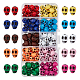 SUPERFINDINGS 160Pcs 10 Colors Opaque Acrylic Beads(SACR-FH0001-03)-1