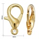 Zinc Alloy Lobster Claw Clasps(X-E105-G-NF)-4