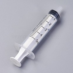 Screw Type Hand Push Glue Dispensing Syringe(without needle), Clear, 84x26.5x17mm, Capacity: 5ml(TOOL-WH0079-11A)