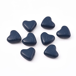 Sealing Wax Particles for Retro Seal Stamp, Heart, Prussian Blue, 12.5x13.5x6.5mm(X-DIY-WH0157-77I)