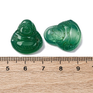 Natural Green Onyx Agate Cabochons(G-K348-03)-3