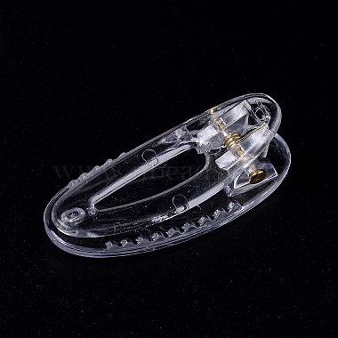 Pinces à cheveux alligator en plastique transparent(PHAR-F016-01)-3