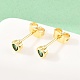 Brass Micro Pave Cubic Zirconia Stud Earrings(EJEW-F405-22A-G03)-5