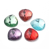Faceted K9 Glass Rhinestone Cabochons, Teardro, Mixed Color, 17x16x5mm(GGLA-Z001-03)