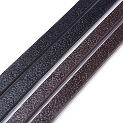 Microfiber PU Leather Cords, Flat, Mixed Color, 10x3mm, about 1.09 yards(1m)/strand(WL-F010-01-10mm)