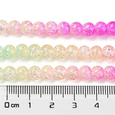 Spray Painted Crackle Glass Beads Strands(DGLA-C002-6mm-05)-5