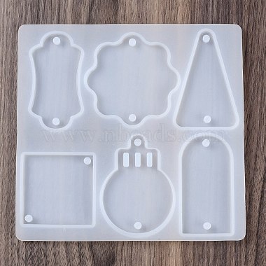 Geometric Tag Bag Keychain Silicone Mold(SIMO-S001-05G)-3