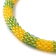 Glass Crochet Beaded Necklace(NJEW-Z029-04F)-3
