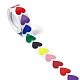 8 rollo de pegatinas de corazón de papel de colores(STIC-E001-06)-3