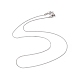 304 Stainless Steel Serpentine Chain Necklace for Men Women(NJEW-G076-01A-P)-2