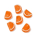 Handmade Lampwork Beads, Orange, Orange, 18~18.5x13.5x7.5~9mm, Hole: 1.8mm(X-LAMP-S079-12B)