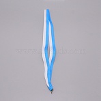 Polyester Ribbon Medal Strap, with Iron Clasp, Deep Sky Blue, 445x21x0.5mm(AJEW-WH0241-26L)